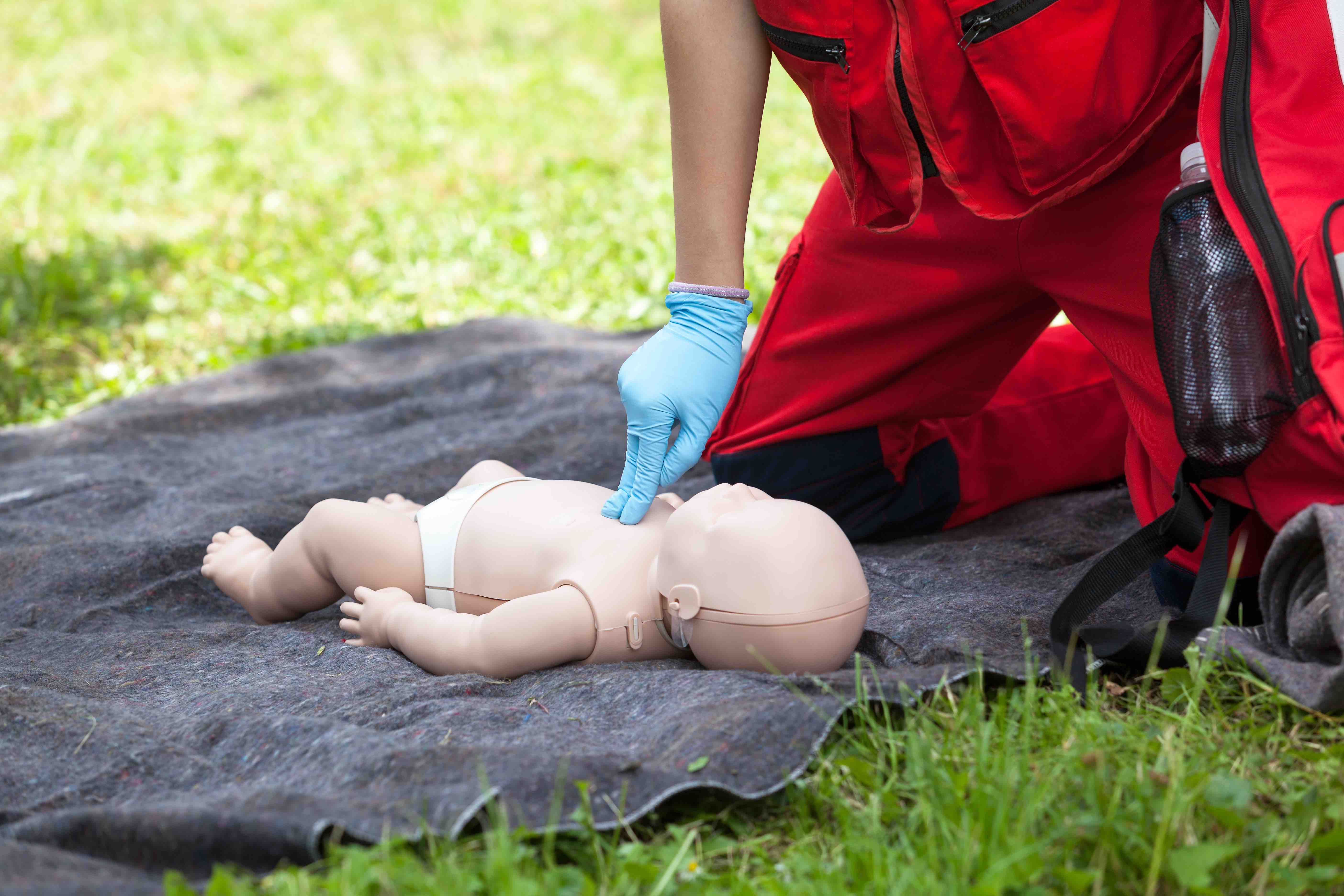 first aid & cpr related words and phrases in collage of words